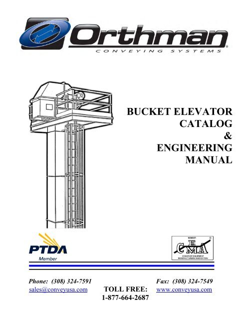 bucket elevator catalog & engineering manual - Orthman Conveying ...