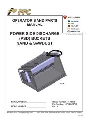 power side discharge (psd) buckets sand & sawdust - Paladin Light ...