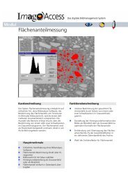 Flächenanteil - Imagic Bildverarbeitung AG