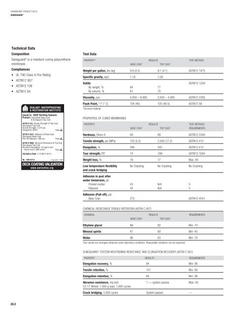 SonogUarD® 7 - BASF Building Systems