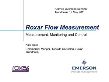 Roxar CorrLog Wireless - Intsok