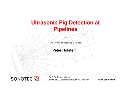 Ultrasonic Pig Detection at Pipelines - PPSA, the Pigging Products ...