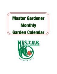 Master Gardener Monthly Garden Calendar - MSUcares