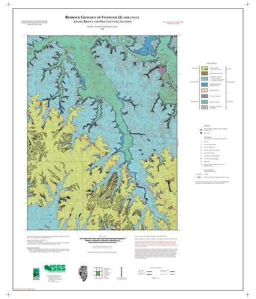 Quadrangle map sheet template Illinois State Geological Survey