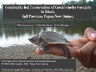 Community led Conservation of Carettochelys insculpta in Kikori ...