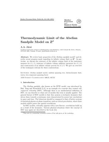 Thermodynamic Limit of the Abelian Sandpile Model on Zd