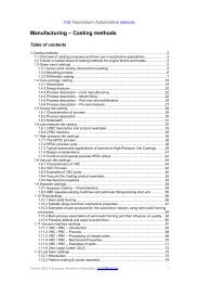 Manufacturing – Casting methods - European Aluminium Association