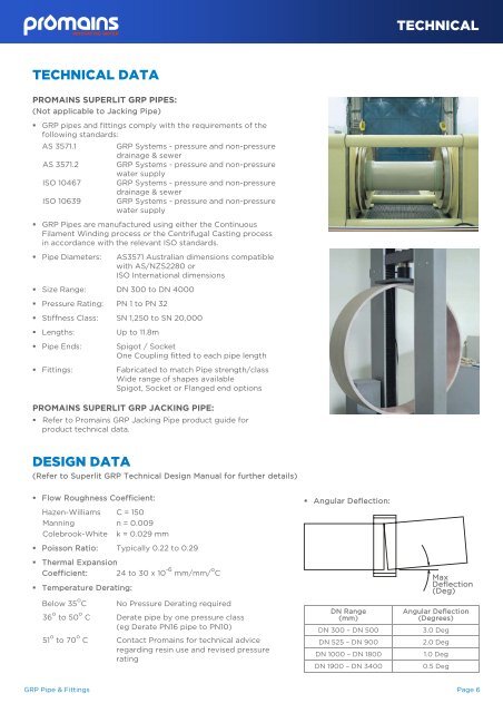 GRP Pipe and Fittings Product Guide PDF - Promains