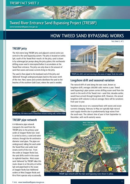 HOW TWEED SAND BYPASSING WORKS - Tweed River Entrance ...