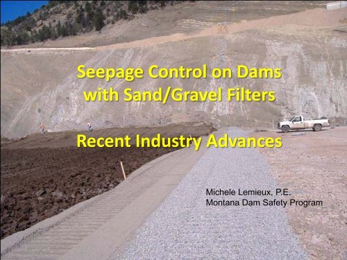 Seepage Control on Dams with Sand/Gravel Filters ... - MADCS