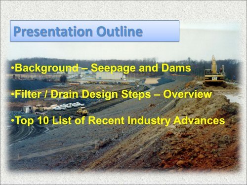 Seepage Control on Dams with Sand/Gravel Filters ... - MADCS