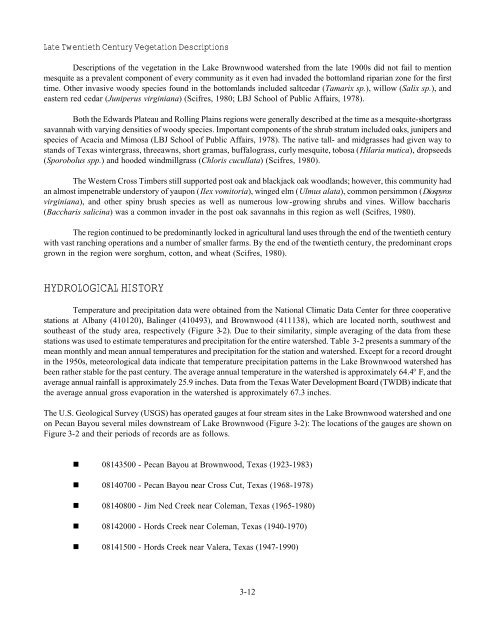 Lake Brownwood Watershed - Texas State Soil and Water ...