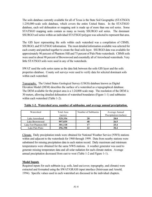 Lake Brownwood Watershed - Texas State Soil and Water ...