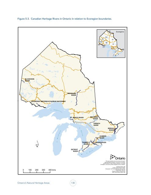 Ontario's Natural Heritage Areas - Ministry of Natural Resources