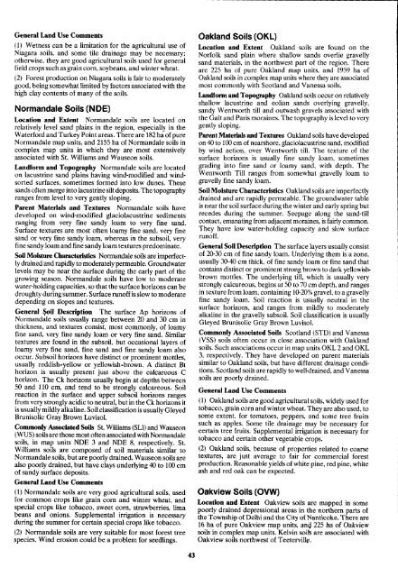 Soil Report - Agriculture et Agroalimentaire Canada