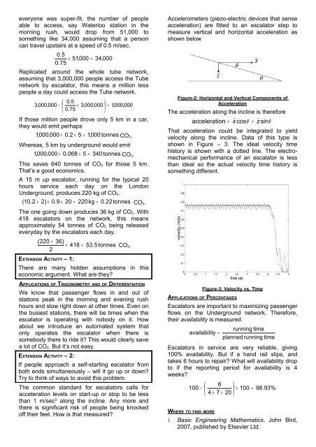 The Mathematics of Escalators on the London ... - The Engineer