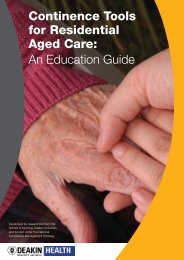 Continence Tools for Residential Aged Care - Bladder and Bowel ...