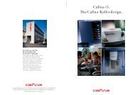 Cafina c5. Das Cafina-Kaffeedesign. - Planerhandbuch