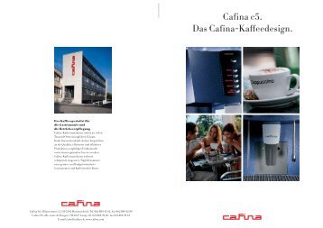 Cafina c5. Das Cafina-Kaffeedesign. - Planerhandbuch