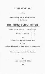 Dr Benjamin Rush - Stamper Family Project