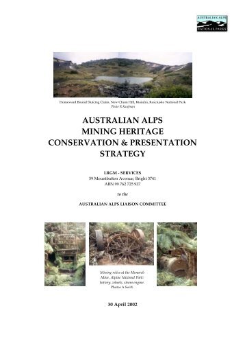 Mining Heritage of the Australian Alps - Australian Alps National Parks