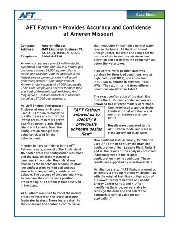 AFT Fathom Provides Accuracy and Confidence at Ameren