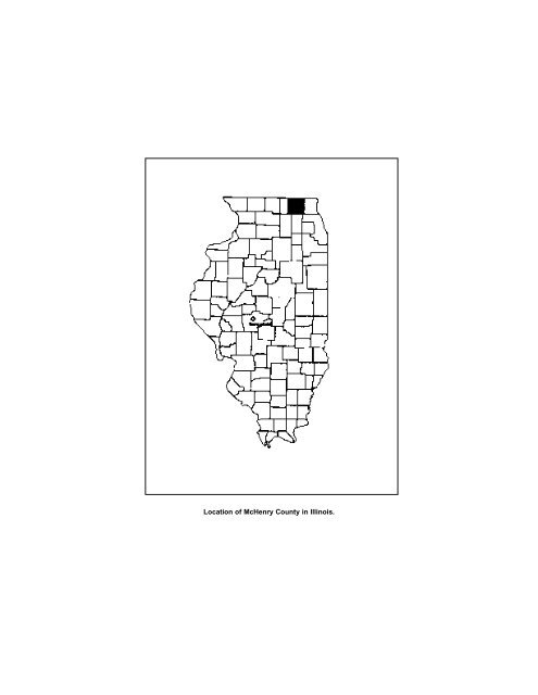 Soil Survey of McHenry County, Illinois Part I - Soil Data Mart