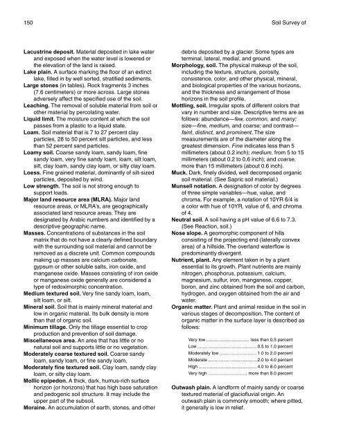 Soil Survey of McHenry County, Illinois Part I - Soil Data Mart