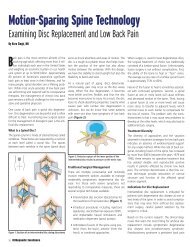 Motion-Sparing Spine Technology - Midwest Orthopaedics at Rush