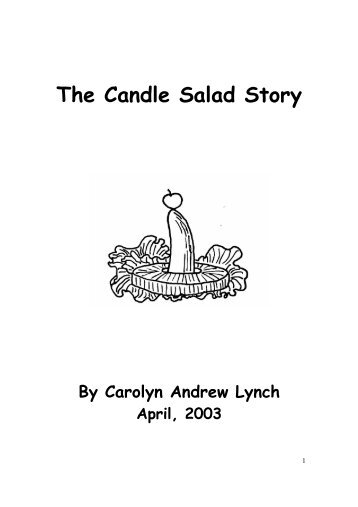 The Candle Salad Story - Articles of Merit Not Listed