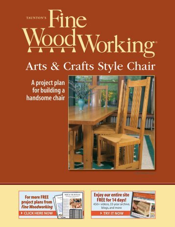 Arts & Crafts Style Chair - Fine Woodworking