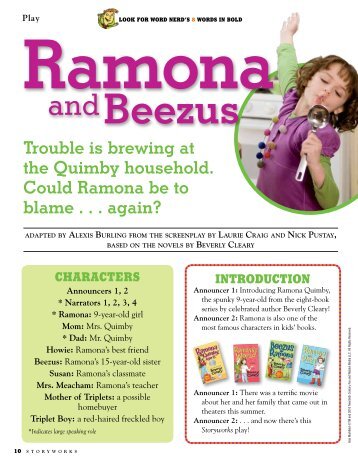 Ramona and Beezus - Storyworks