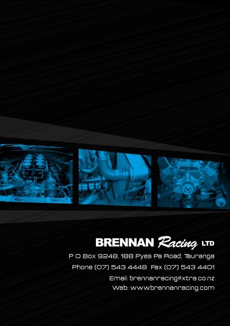 PRODUCT CATALOGUE - Brennan Racing