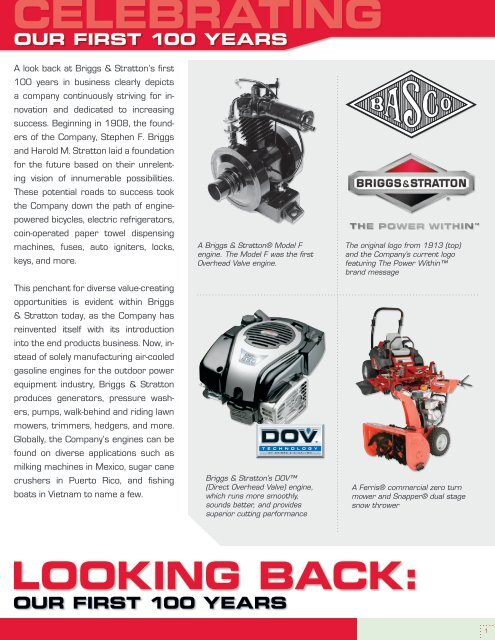 The History of Briggs & Stratton - basco