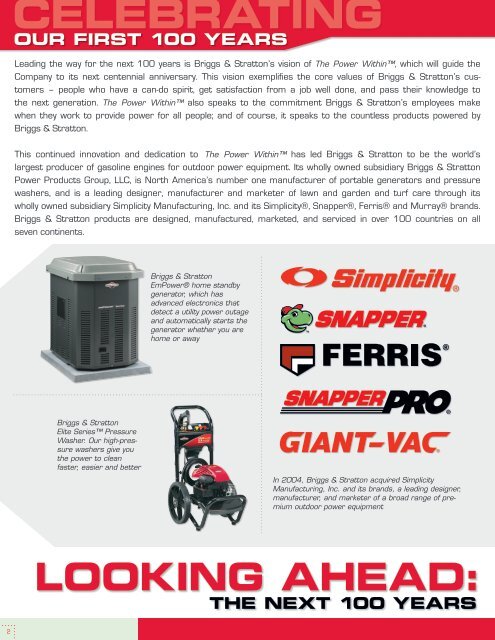 The History of Briggs & Stratton - basco