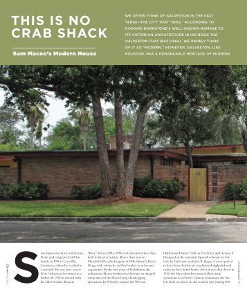 This is No Crab Shack: Sam Maceo's Modern