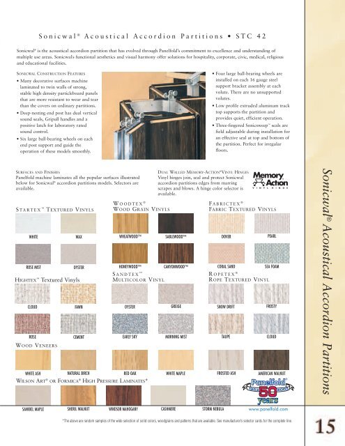 Panelfold Brochure - Accordion Doors