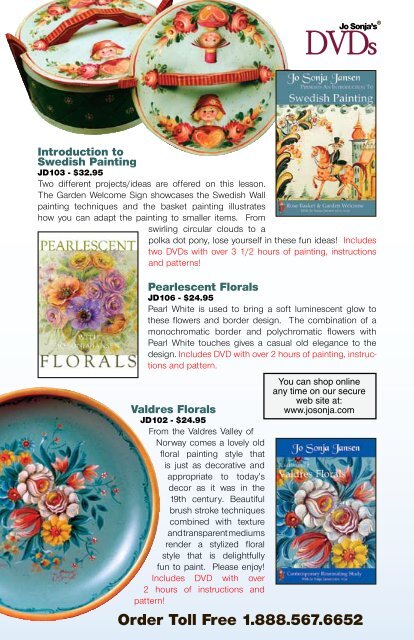 Painted Roses DVD - Jo Sonja's Folk Art