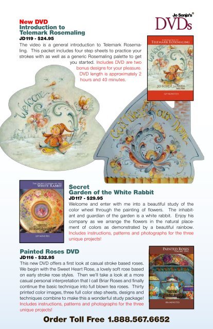 Painted Roses DVD - Jo Sonja's Folk Art