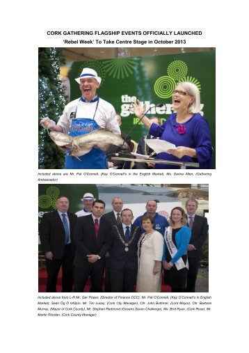 cork gathering flagship events officially launched - Cork County ...