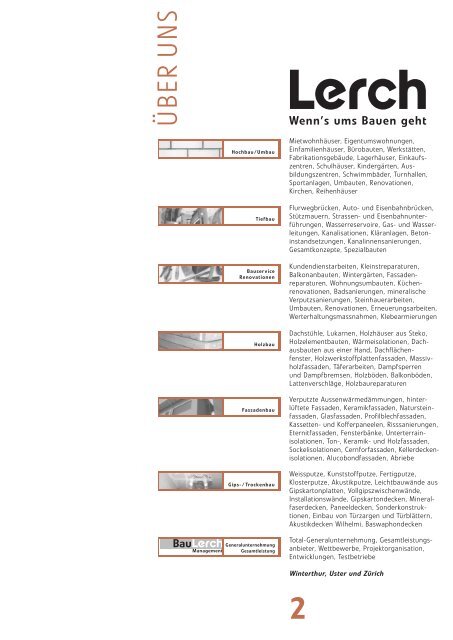 Spektrum 64 - Lerch AG Bauunternehmung