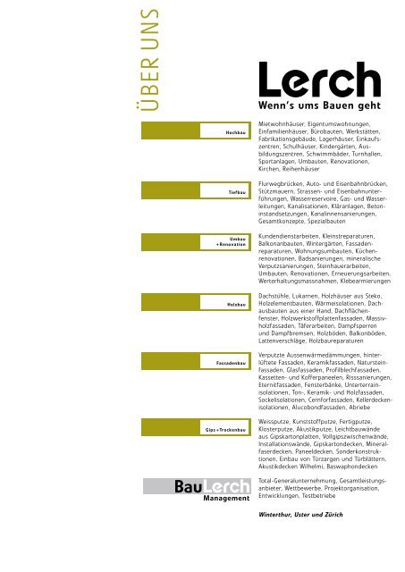 Spektrum 67 - Lerch AG Bauunternehmung
