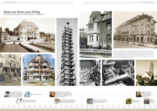 Jubiläumsbroschüre 150 Jahre Lerch AG Bauunternehmung