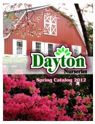 Download our 2012 catalog - Dayton Nursery & Garden Center