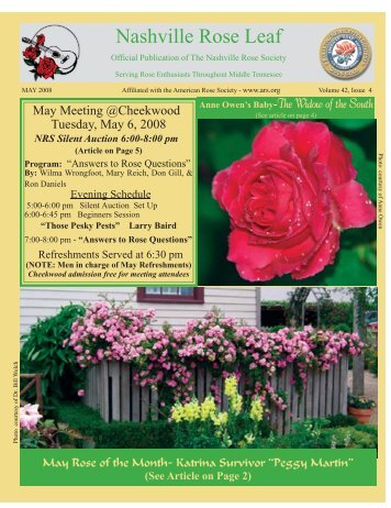 May - Nashville Rose Leaf - Nashville Rose Society