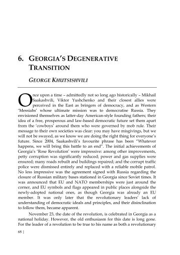 6. georgia's degenerative transition george khutsishvili