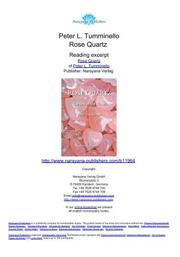 Peter L. Tumminello Rose Quartz - Minimum Price Homeopathic ...