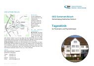 GEZ Gartematt-Bülach - Integrierte Psychiatrie Winterthur