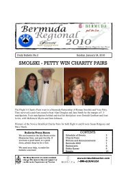 smolski - petty win charity pairs - Bermuda Regional Bridge ...