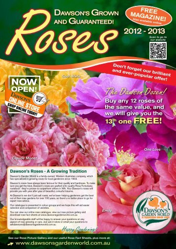 2012 - 2013 Rose Catalogue - Dawson's Garden World